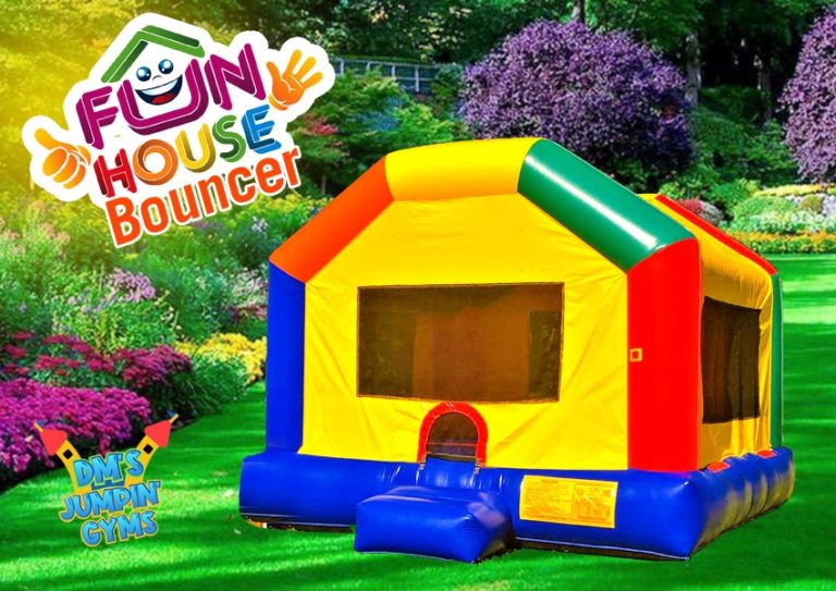 Colorful Bounce House for Kids Birthday Party