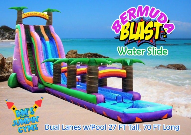 water slide rental, inflatable wet slide, bouncy water slide, water slide for party, backyard water slide rental,