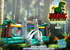Dinosaur Bounce House Slide