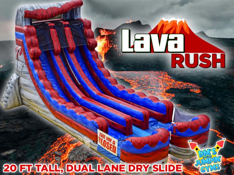 20' Lava Rush Slide (Dry)