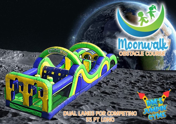 35 Moonwalk Obstacle Course